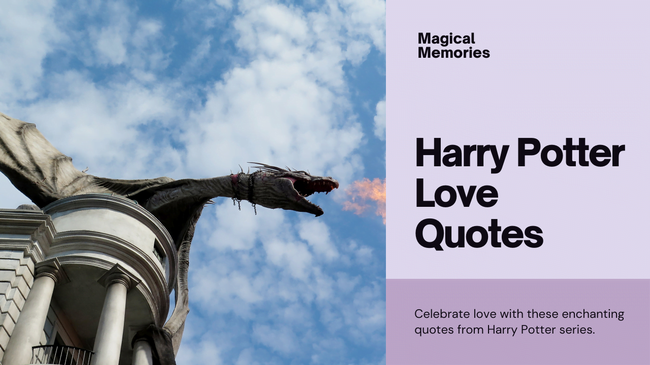 Celebrate love with these enchanting quotes from Harry Potter series.