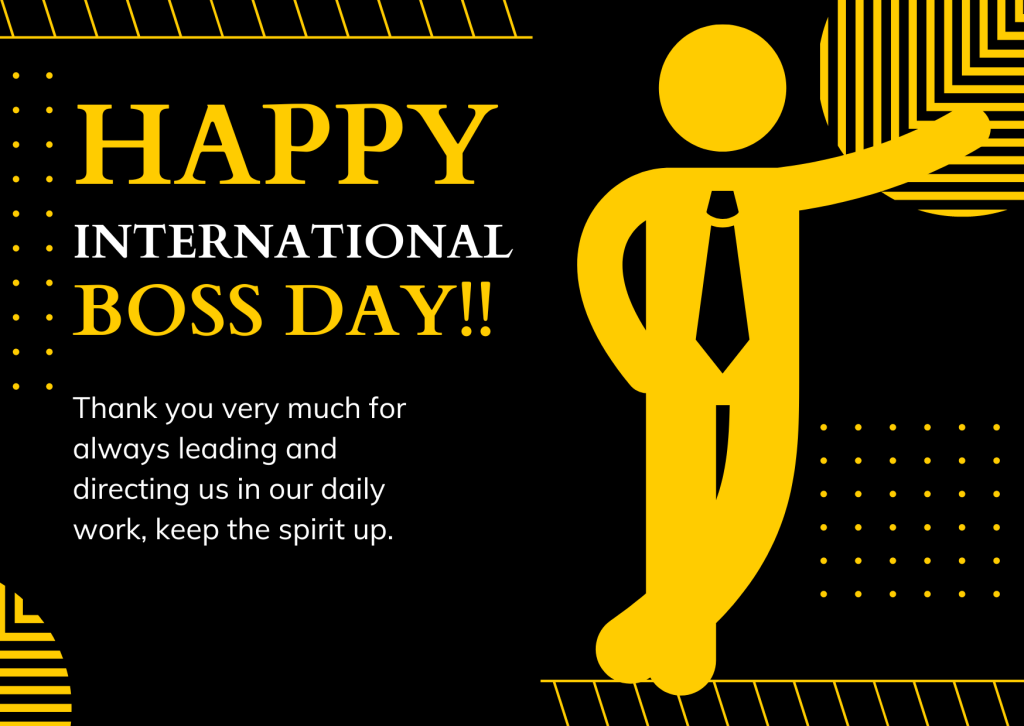 Thank you very much for always leading and directing us in our daily work, keep the spirit up.