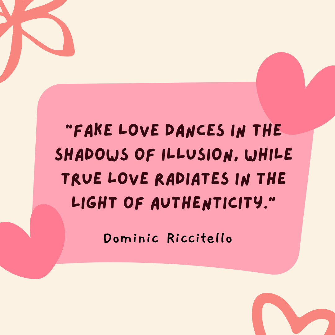 pink fake love quotes