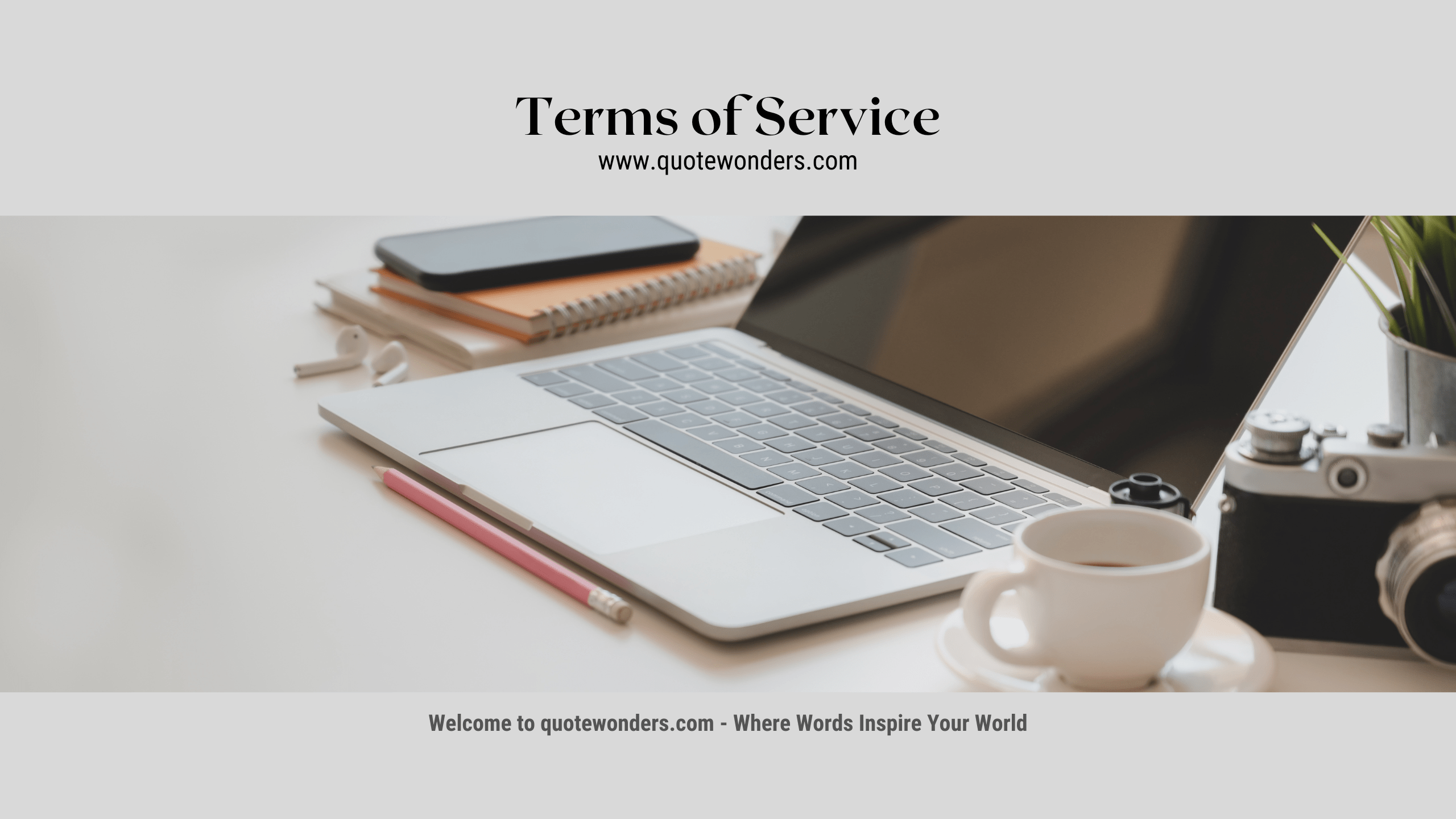 Terms of Service of quotewonders.com